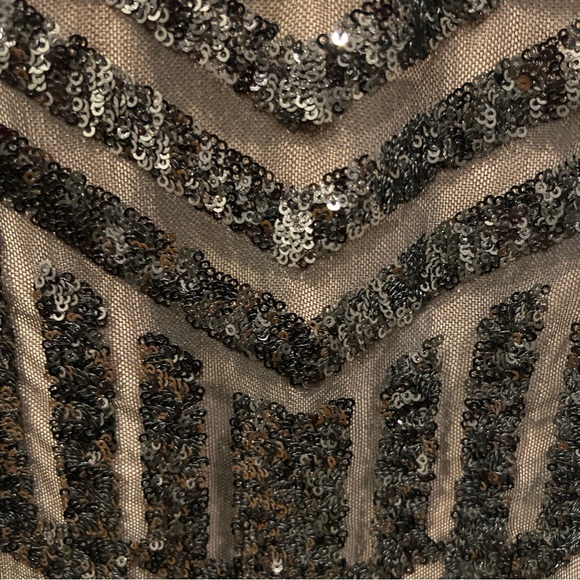 Dress The Population Women's Black Tabitha Sequin Cocktail Bodycon Dress Size M - Picture 10 of 10